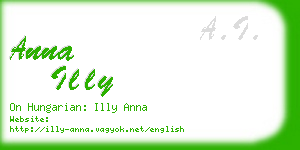 anna illy business card